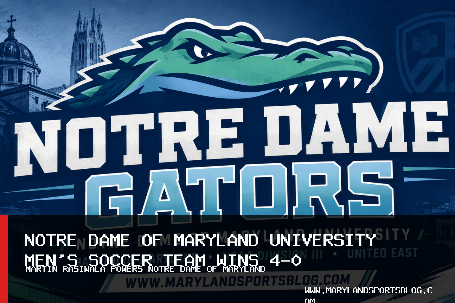 Notre Dame of Maryland University Men's Soccer Team Rolls Past Penn State Brandywine 4-0 featured image