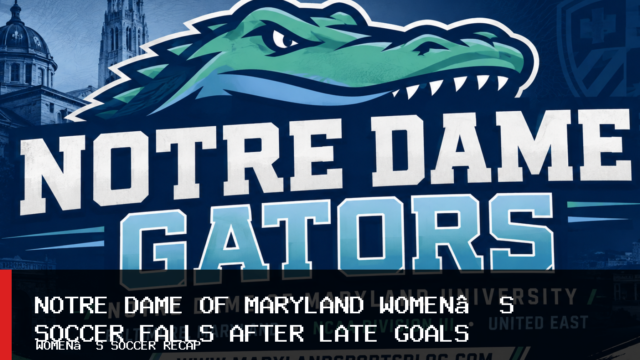 Notre Dame of Maryland University Women’s Soccer Falls 4-2 to Lancaster Bible After Late Goals