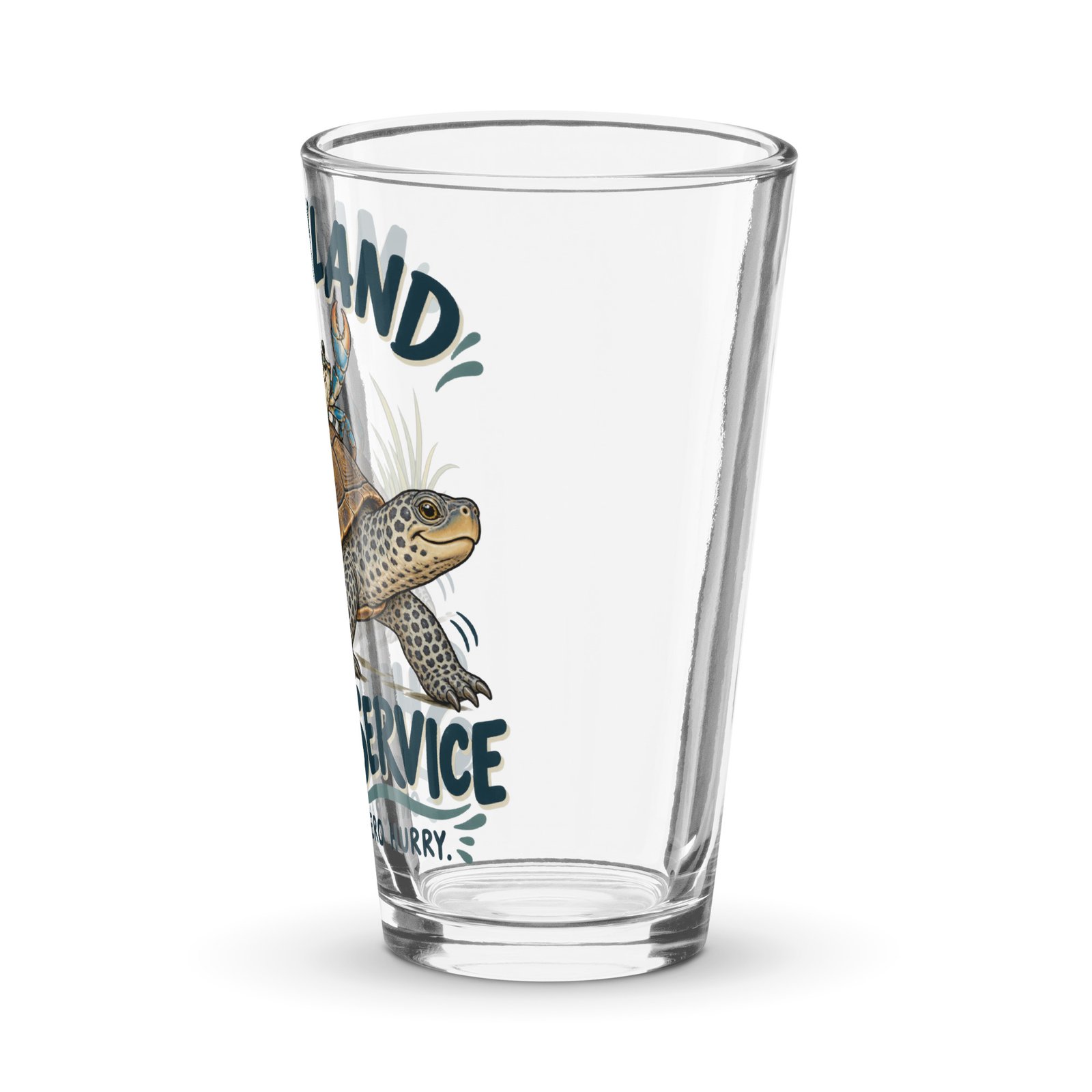 Maryland Shell Service Terrapin and Blue Crab Beer Glass, 16 oz - Image 4