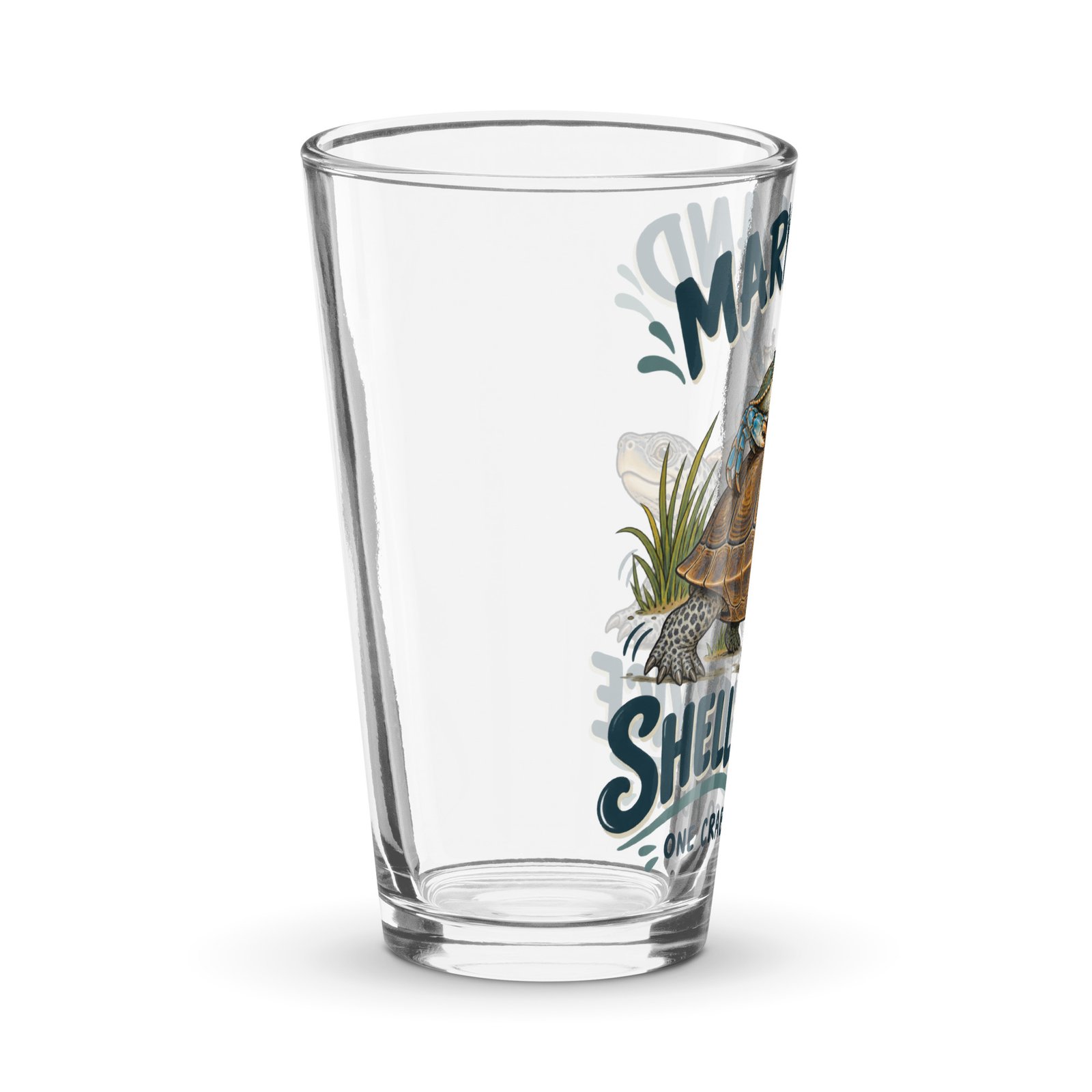Maryland Shell Service Terrapin and Blue Crab Beer Glass, 16 oz - Image 3