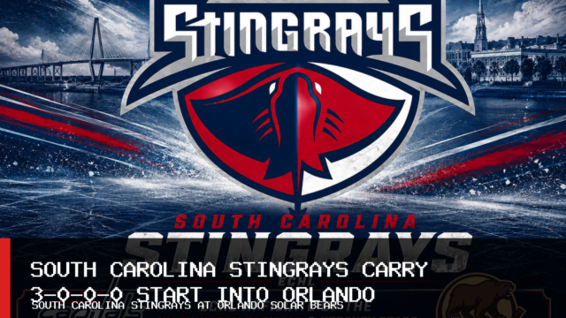 South Carolina Stingrays Carry 3-0-0-0 Start Into October 24 Road Game Against Orlando Solar Bears
