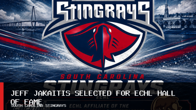 South Carolina Stingrays Goaltender Jeff Jakaitis Selected for 2027 ECHL Hall of Fame