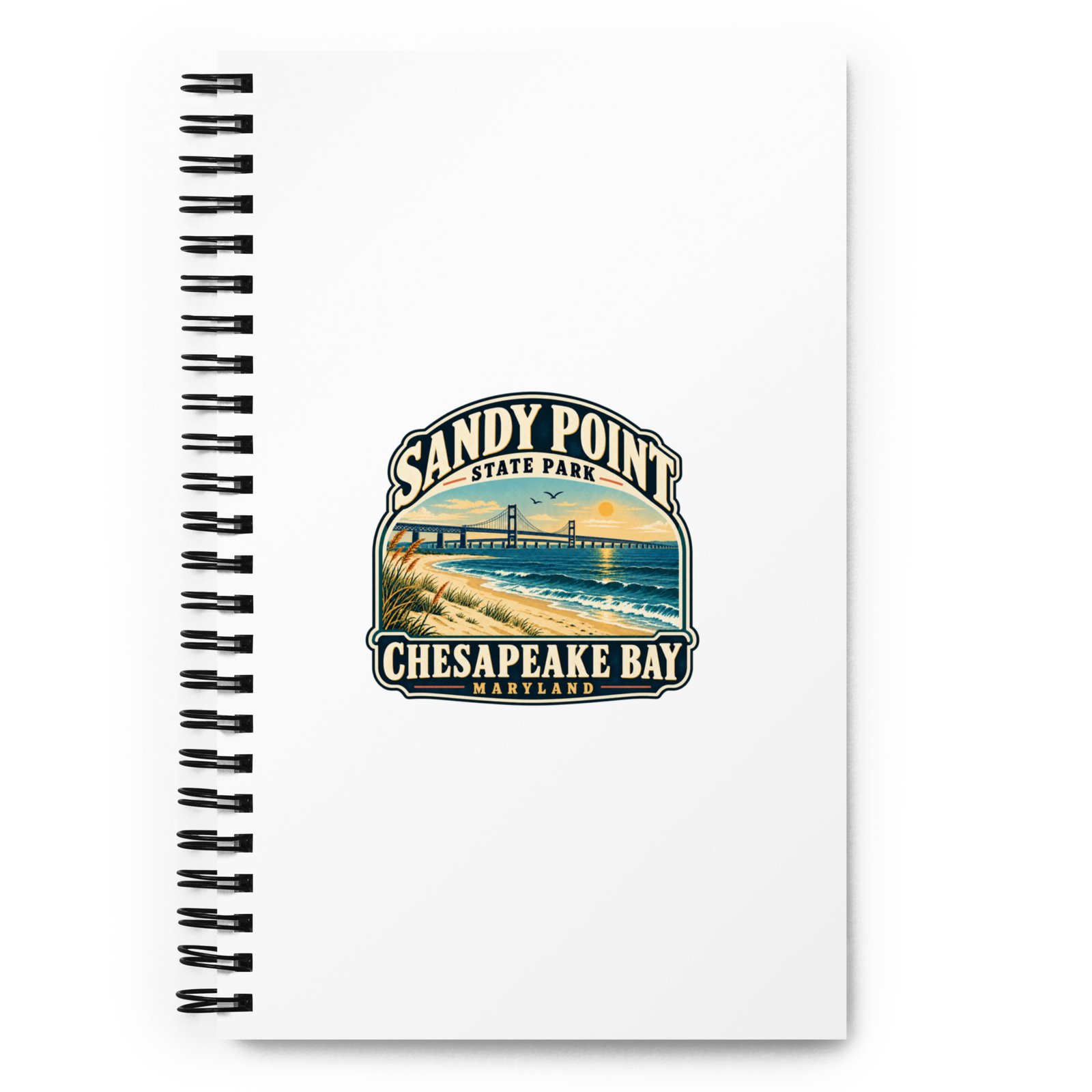 New in the MSB Team Store: Sandy Point State Park Spiral Notebook – Chesapeake Bay Maryland Journal