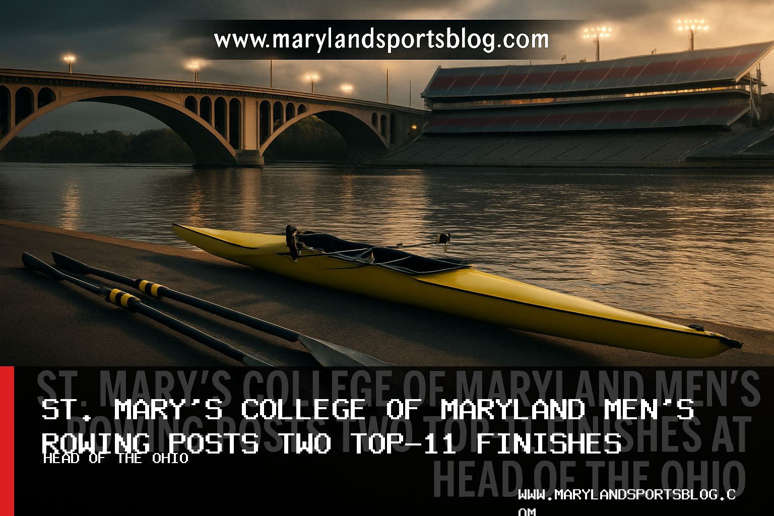 St. Mary's College of Maryland Men's Rowing Posts Two Top-11 Finishes at Head of the Ohio featured image