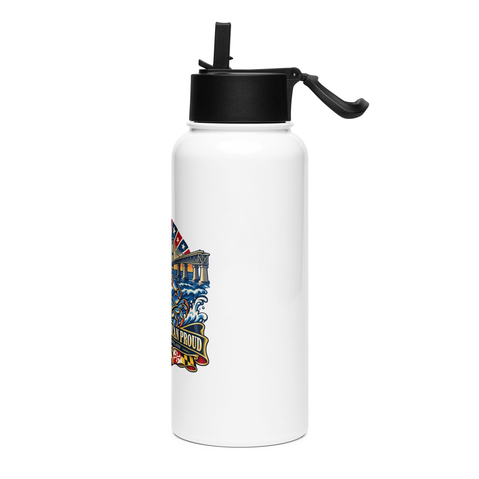 Bay Built American Proud Water Bottle 32 oz Maryland USA - Image 3