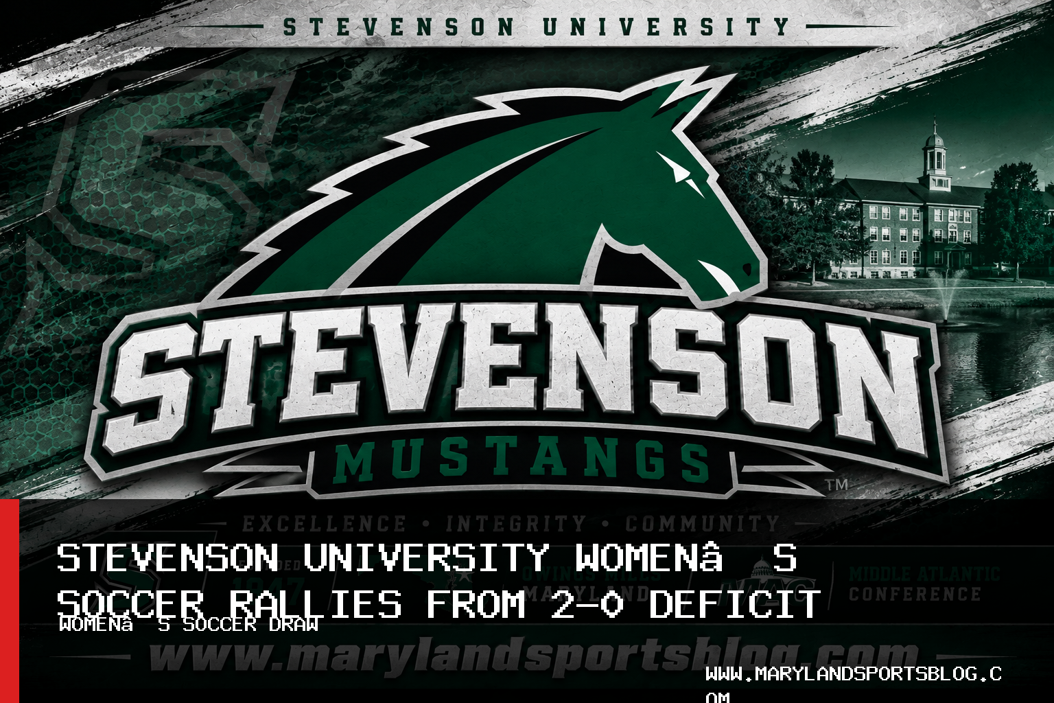 Stevenson University Women’s Soccer Rallies From 2-0 Deficit to Draw Eastern University 2-2 featured image