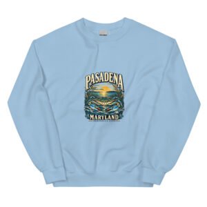 Pasadena Maryland Peninsula Life Blue Crab Unisex Crewneck Sweatshirt