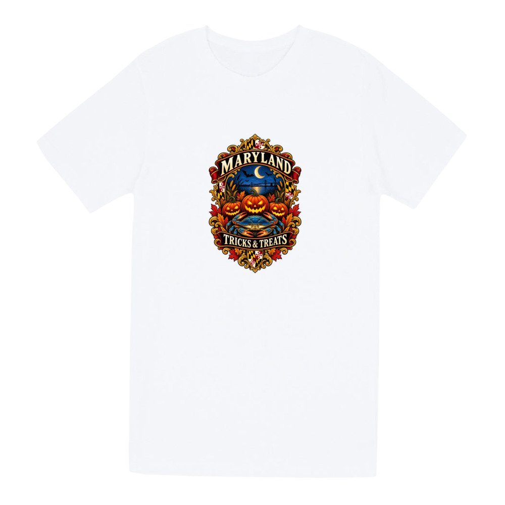 New in the MSB Team Store: Maryland Halloween Tricks and Treats Pumpkin Crab T-Shirt