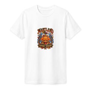 Maryland Halloween Spooky Season Crab Fine Jersey T-Shirt