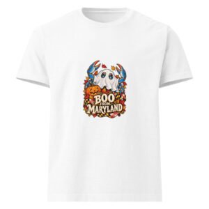 Maryland Halloween Boo From Maryland Ghost Crab Garment-Dyed T-Shirt