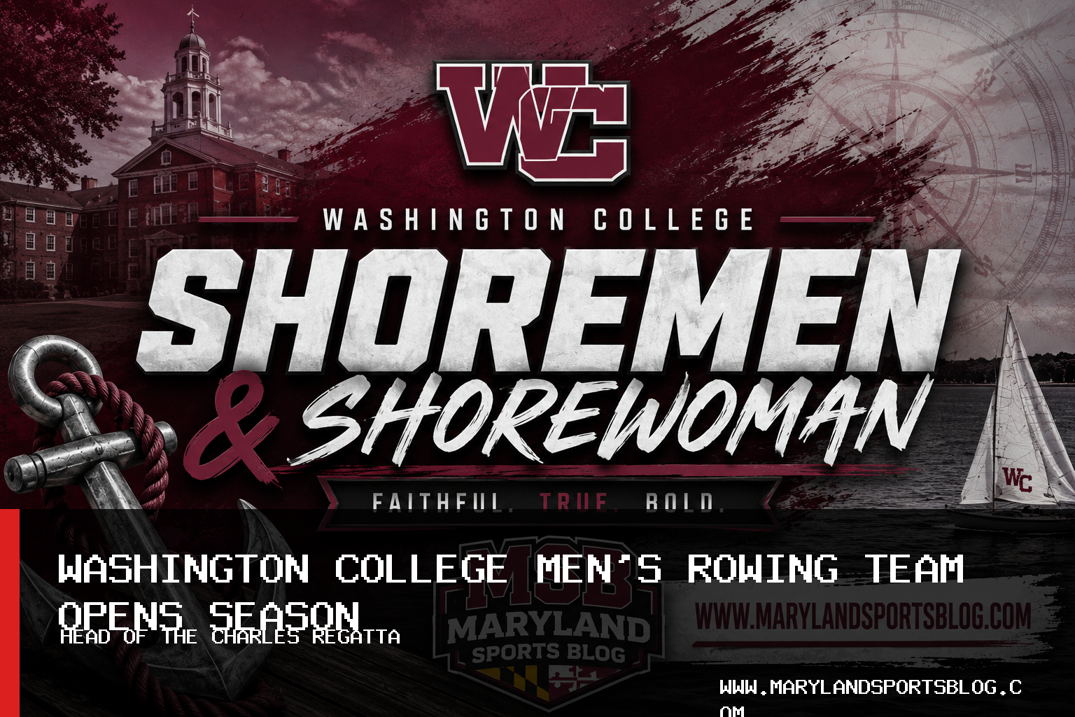 Washington College Men's Rowing Team Finishes 35th at Head of The Charles Regatta featured image