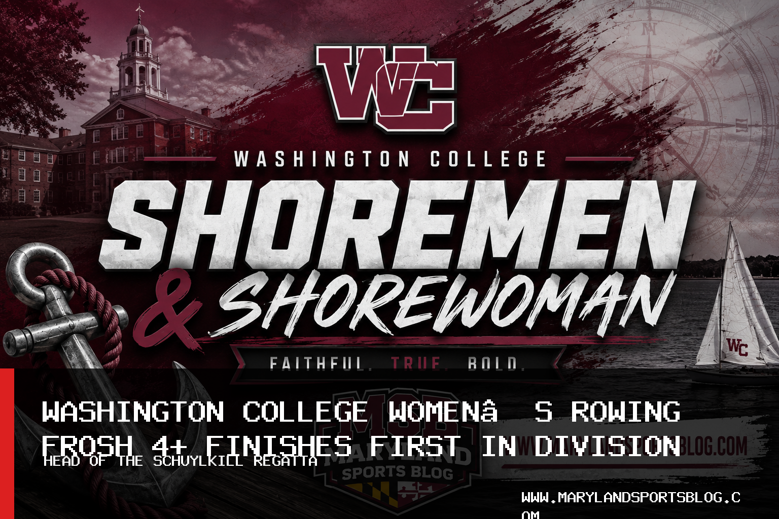 Washington College Women’s Rowing Frosh 4+ Places First Among Division III Boats at Head of the Schuylkill featured image