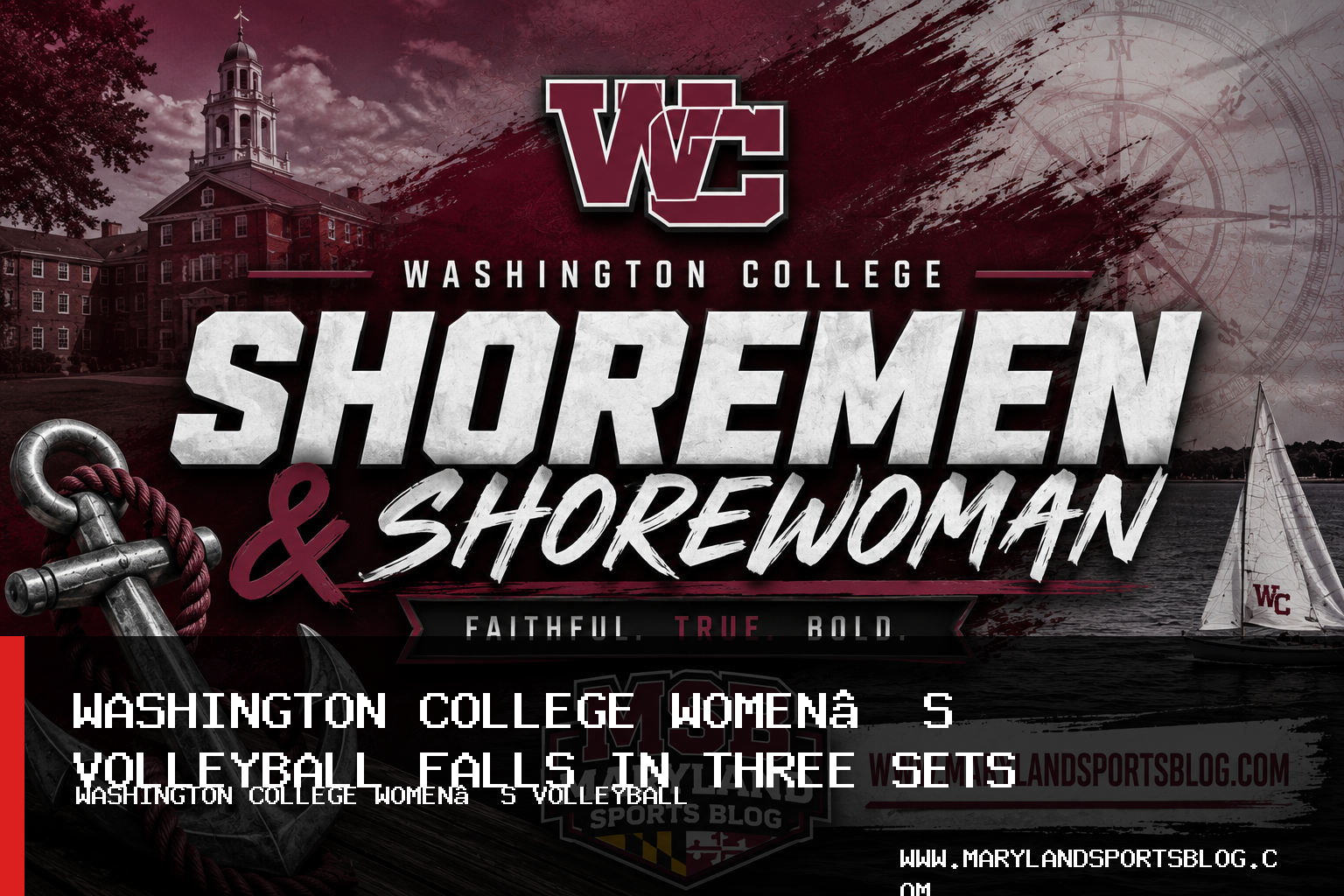 Washington College Women’s Volleyball Falls to Johns Hopkins in Three Sets featured image