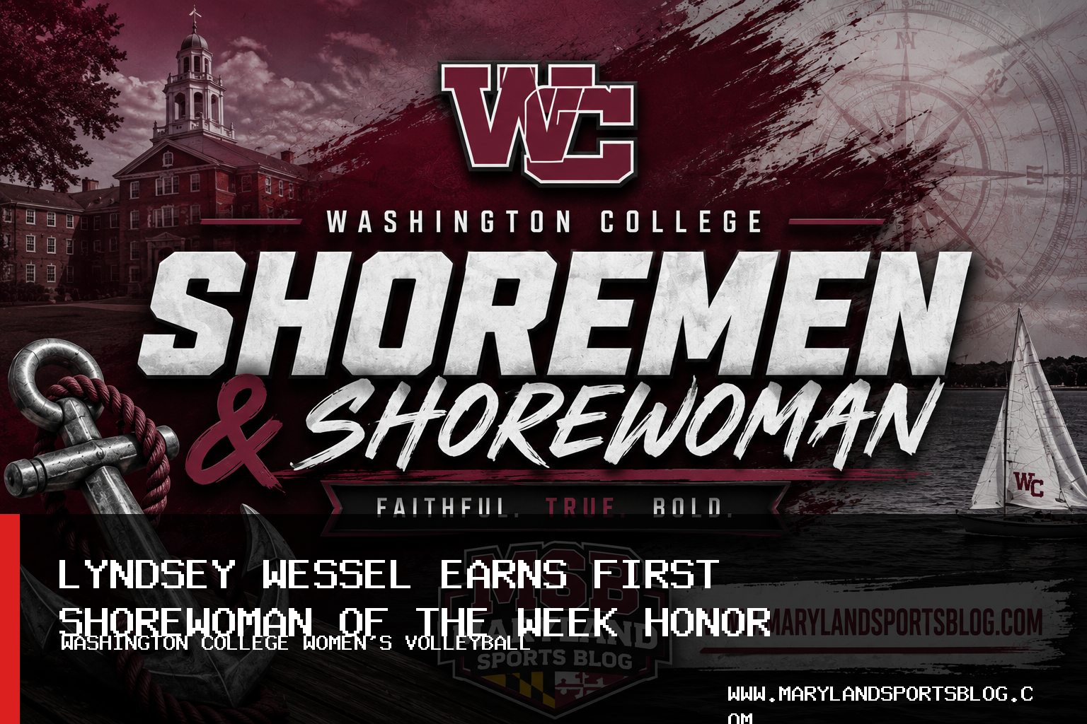 Washington College Women's Volleyball Names Lyndsey Wessel Shorewoman of the Week After Two Centennial Conference Wins featured image