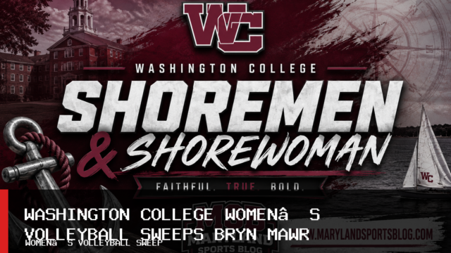 Washington College Women’s Volleyball Sweeps Bryn Mawr for First Centennial Conference Win
