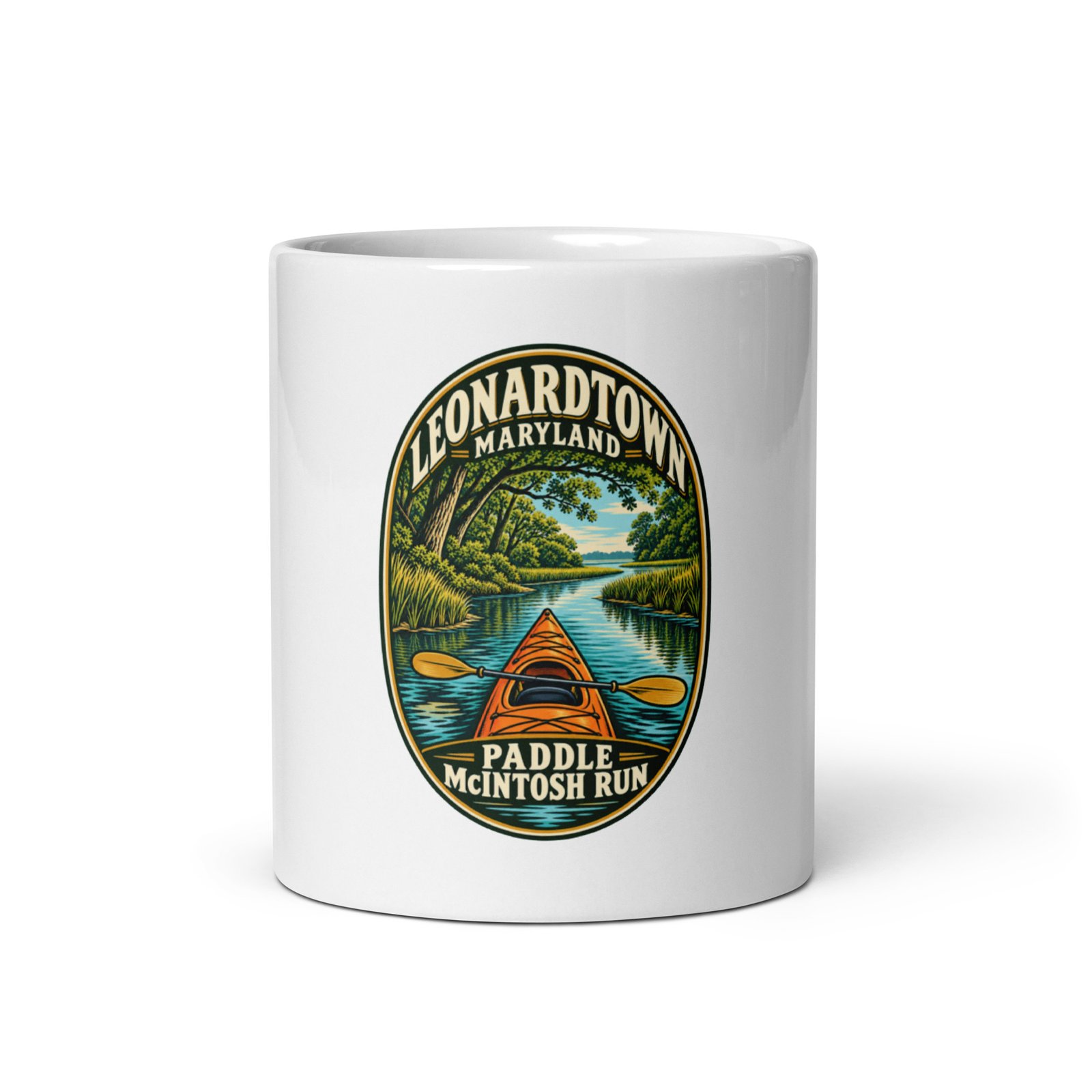Leonardtown Maryland McIntosh Run Kayaking Mug - Image 3