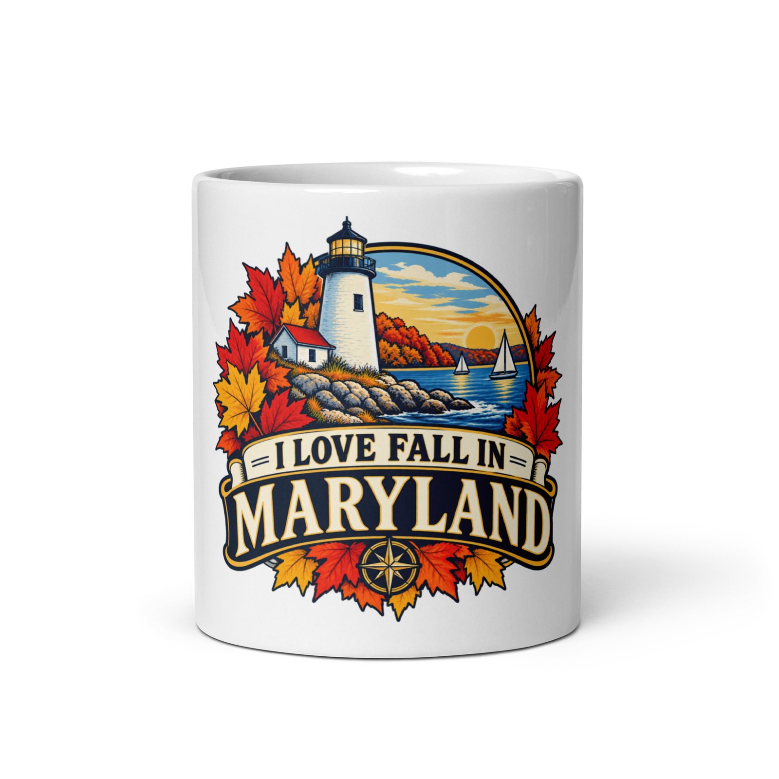 New in the MSB Team Store: I Love Fall in Maryland Lighthouse Coffee Mug, 11 oz
