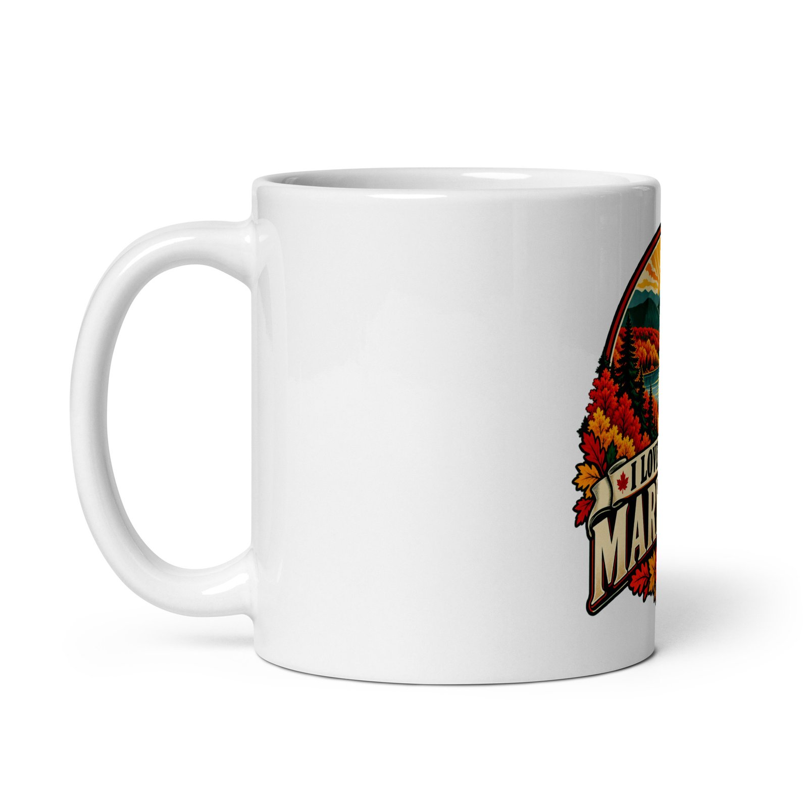 I Love Fall in Maryland Mountain Lake Coffee Mug, 11 oz - Image 2