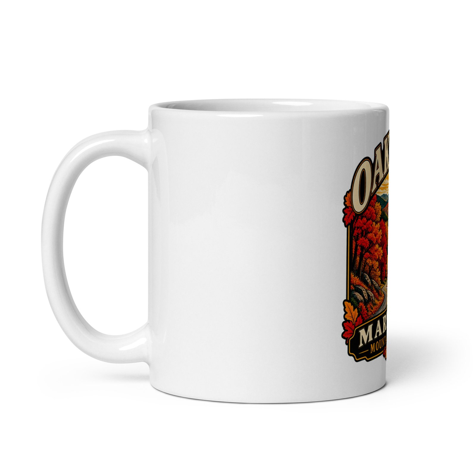 Oakland Maryland Mountain Autumn Coffee Mug, 11 oz - Image 2