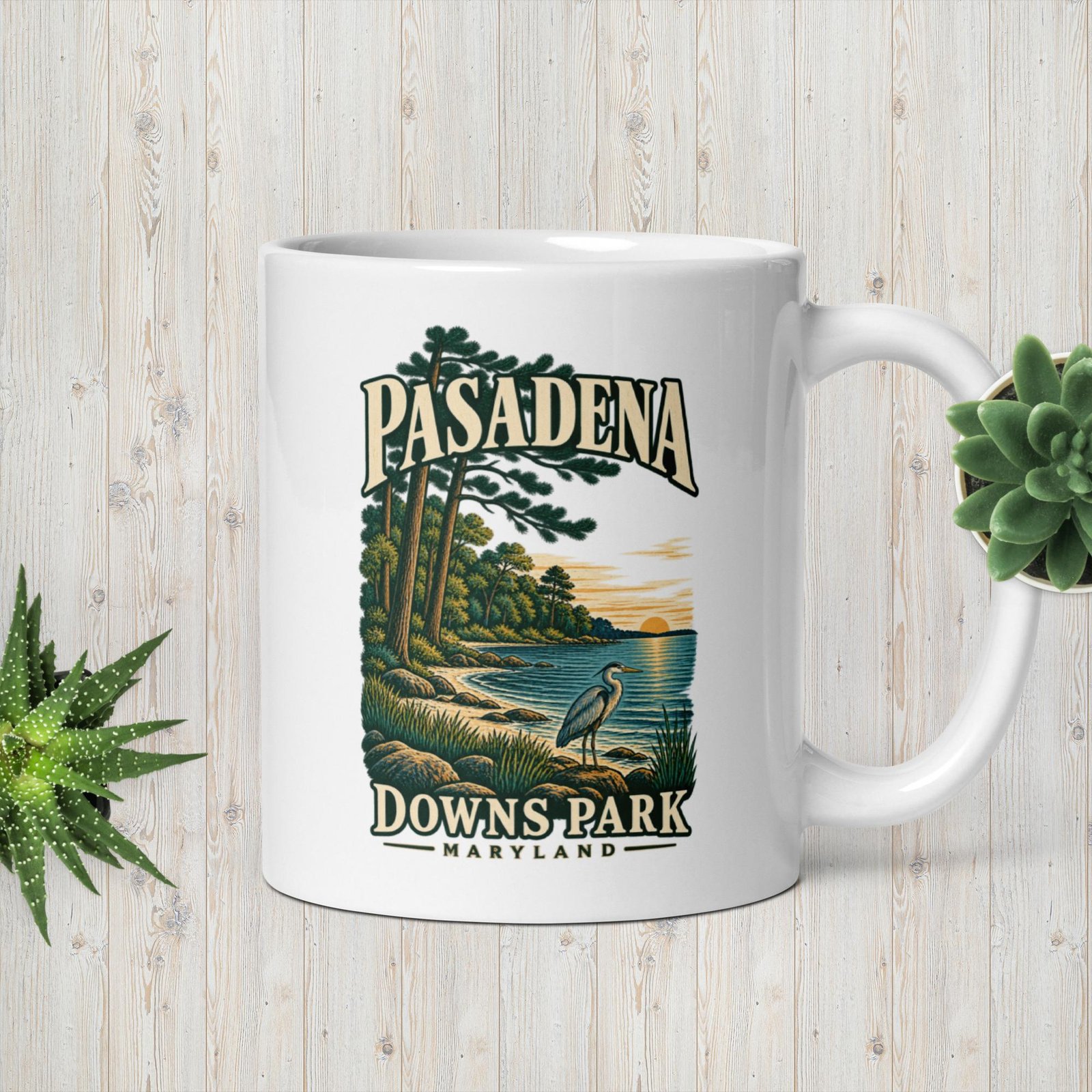 New in the MSB Team Store: Pasadena Maryland Downs Park Shoreline Ceramic Coffee Mug