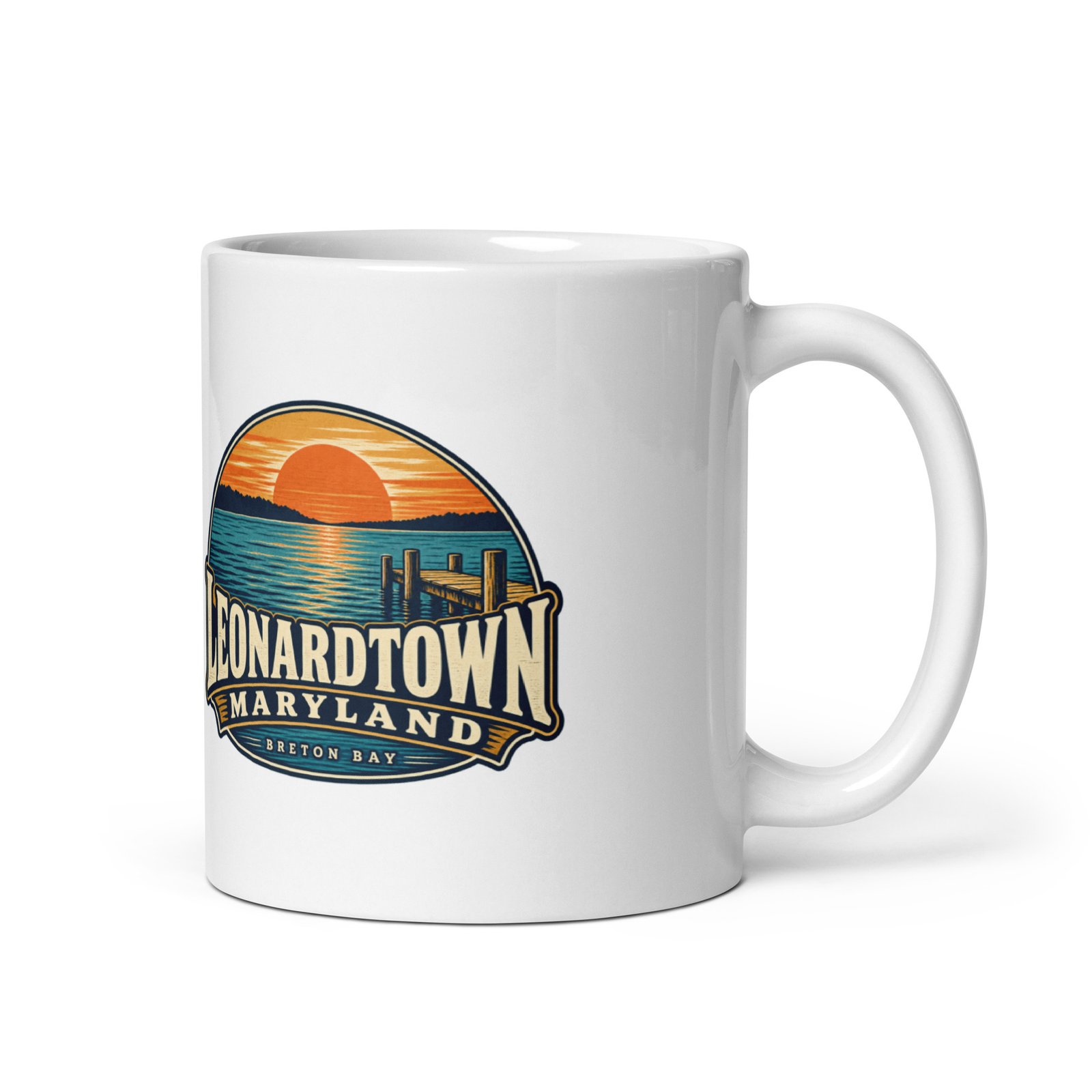 New in the MSB Team Store: Leonardtown Maryland Wharf Sunset Mug