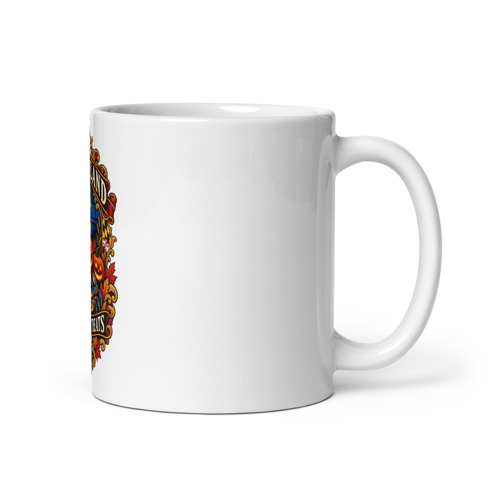 Maryland Halloween Tricks and Treats Pumpkin Crab Mug - Image 2
