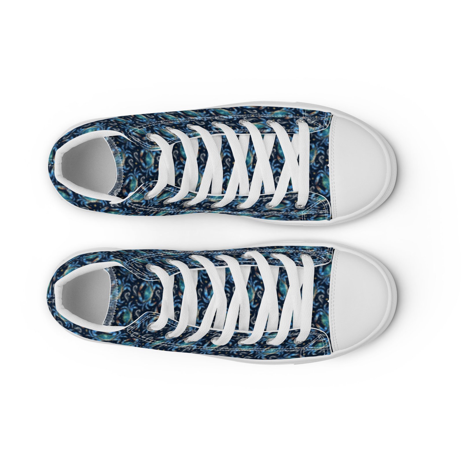 Maryland Blue Crab Women’s High Top Canvas Shoes | Chesapeake Midnight - Image 6