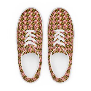 Maryland Flag Remix Women’s Lace-Up Canvas Shoes